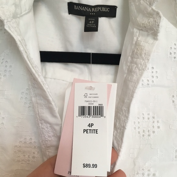 ๐ทNWT ๐ Banana Republic Summer Eyelet Dress - Picture 5 of 6